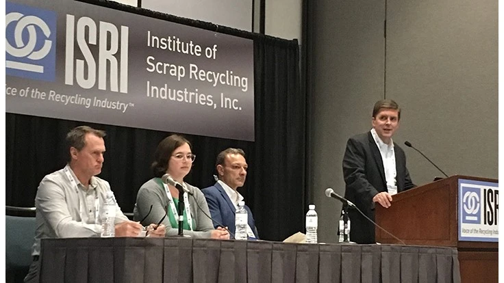 From left: Doug Smith of Sony, Caitlin Sanchez of Vizeo, Craig Boswell of HOBI International, and Walter Acorn of the Consumer Technology Association.