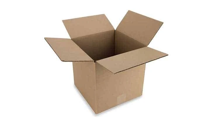 Cardboard box open