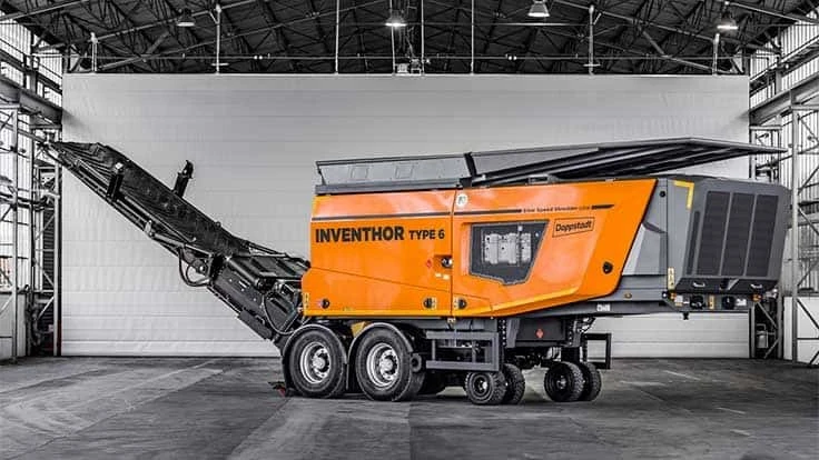 Doppstadt's Inventhor Type 6 slow-speed shredder