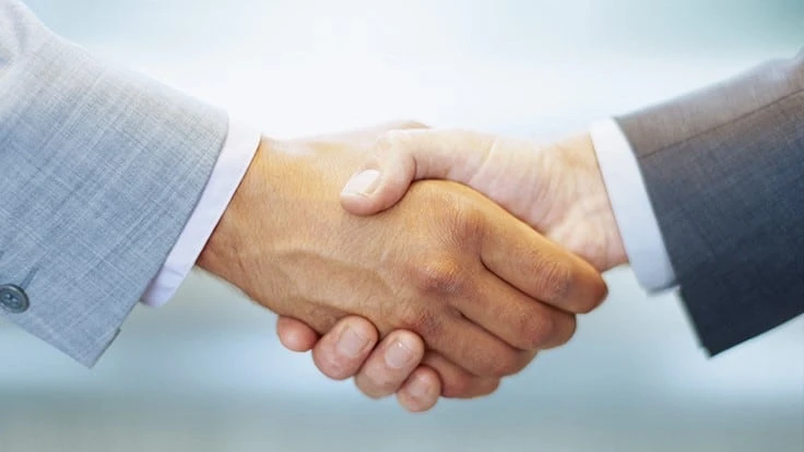 Business handshake