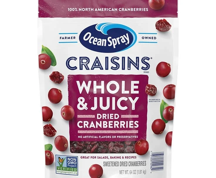 Craisins packaging