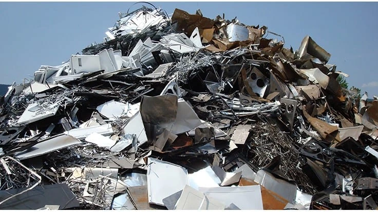 steel scrap pile