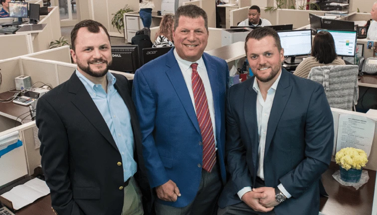 Family-owned Wilmington Paper Corp.’s leaders are pictured from left: Josh Lurie, Stuart Lurie and Brett Lurie