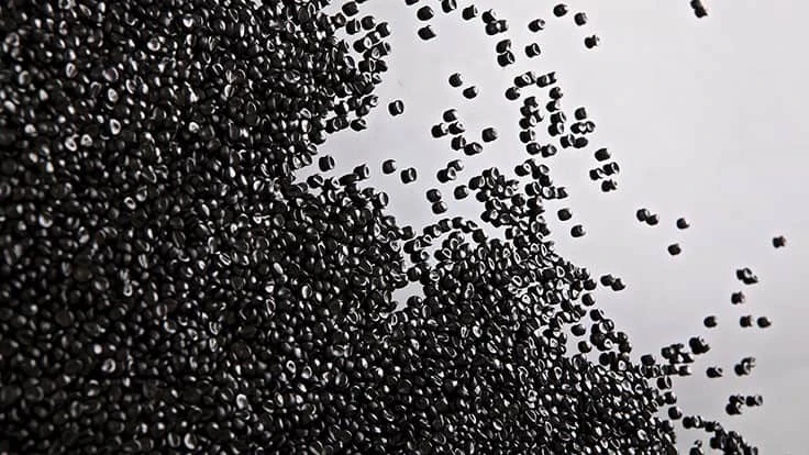 black plastic pellets