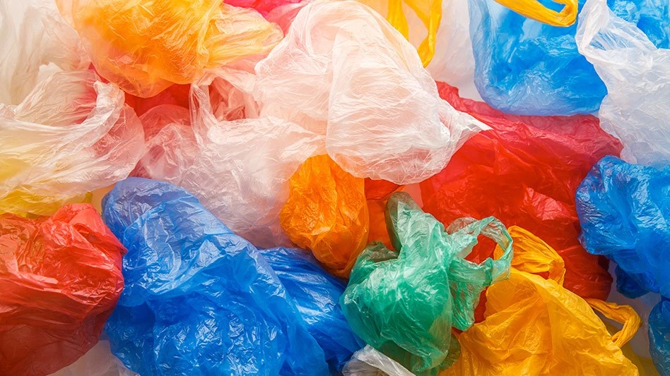 multicolored plastic bags