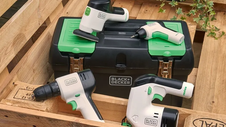 Black & Decker Reviva line of power tools made with recycled plastic