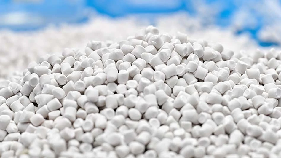 white plastic pellets