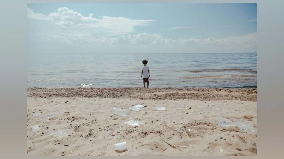 bottles on the beach