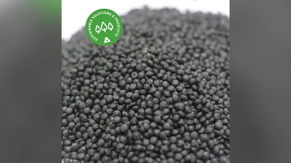 Recycled plastic pellets created by Andritz technology and used by RecyOuest