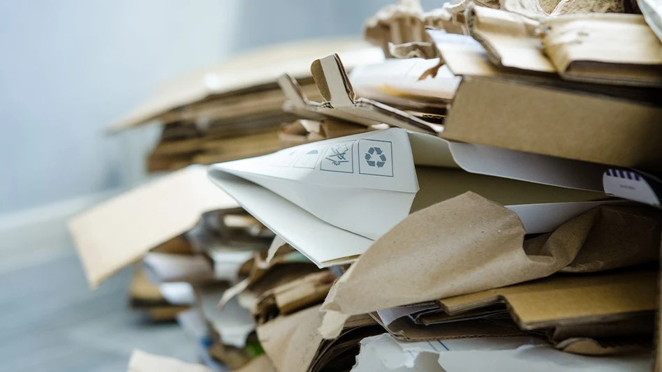 pile of recyclable paper