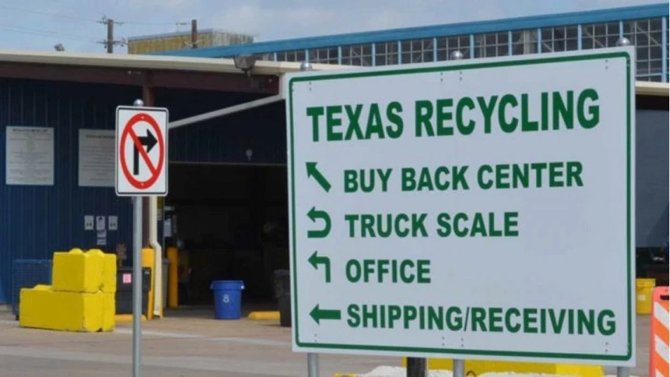 texas recycling sign