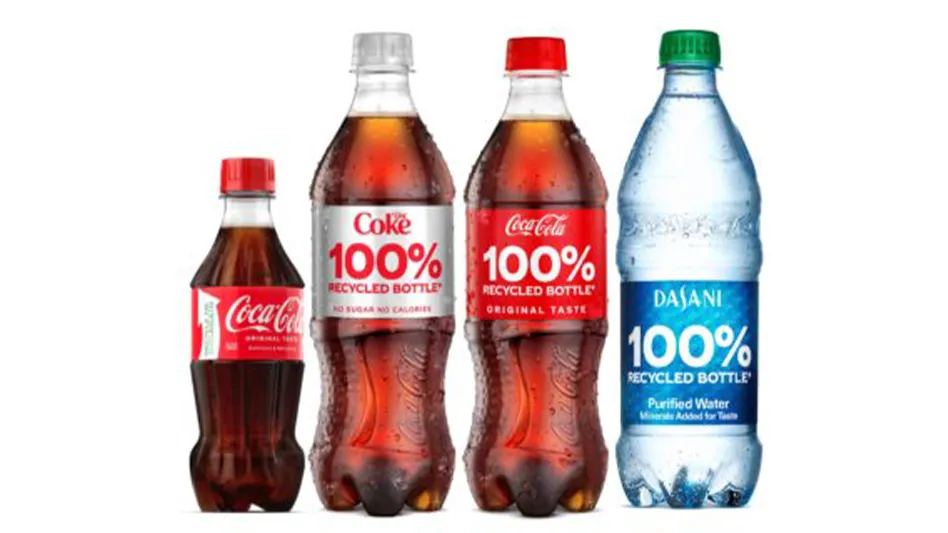 lineup of coca cola bottles