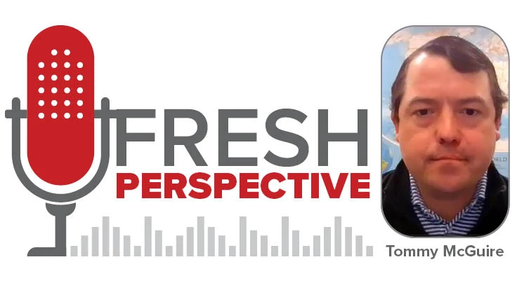 fresh perspective logo and tommy mcguire headshot