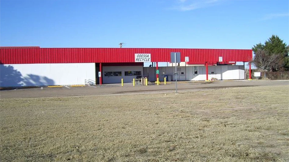 the front of the odessa recycling center