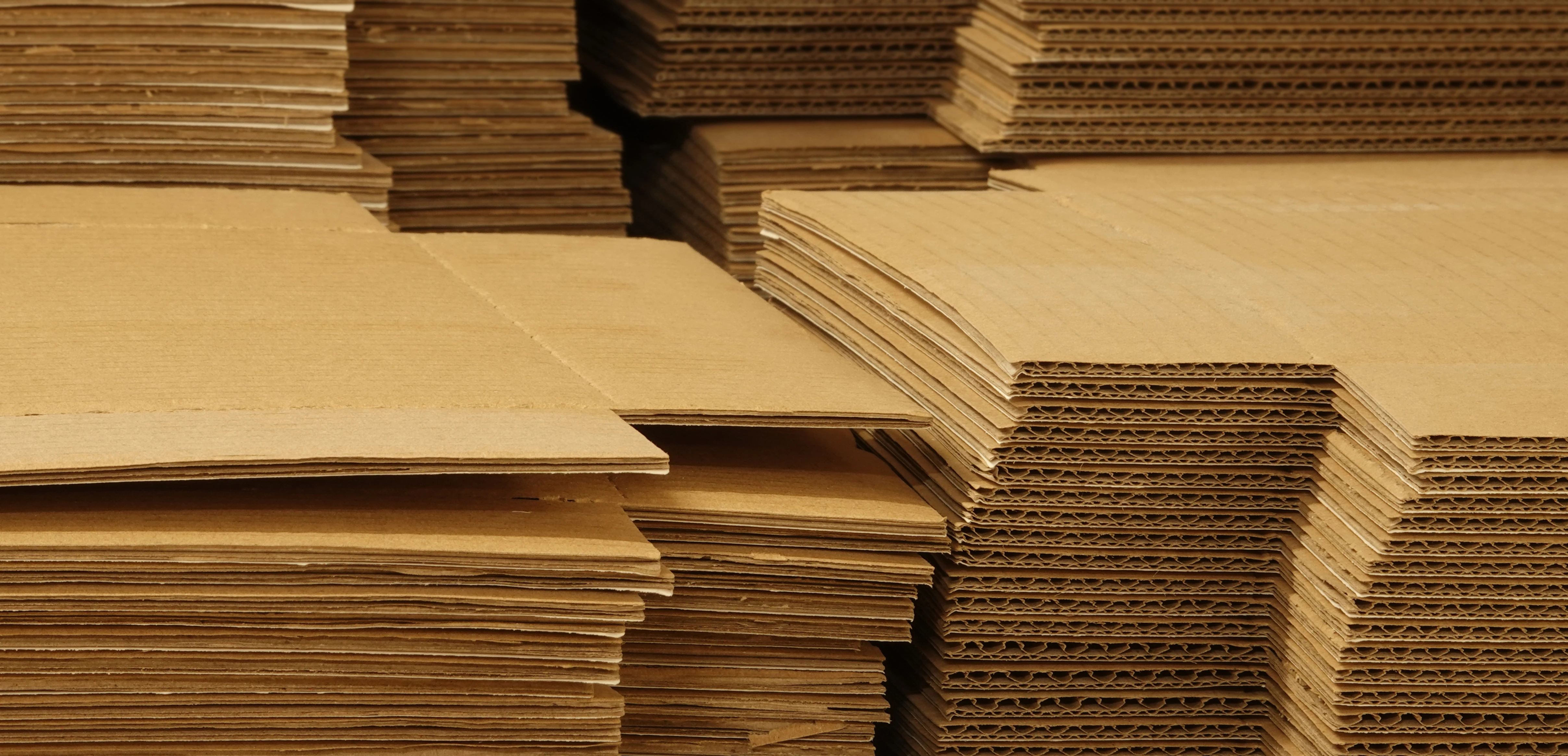 stacks of cardboard