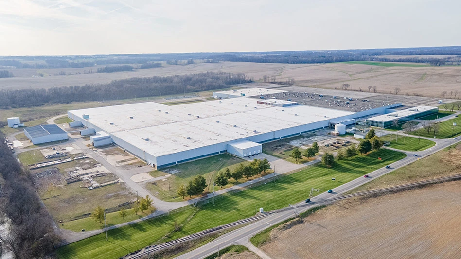 Aerial photograph of new facility exterior