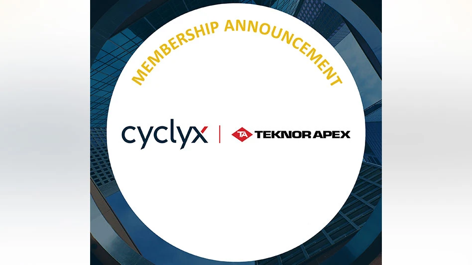 graphic with text that reads: membership announcement, cyclyx teknor apex