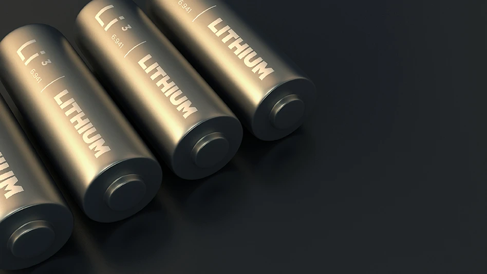 four batteries labeled lithium