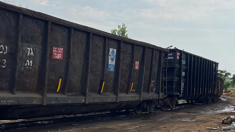 scrap railcar gondola