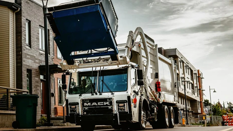 mack waste truck