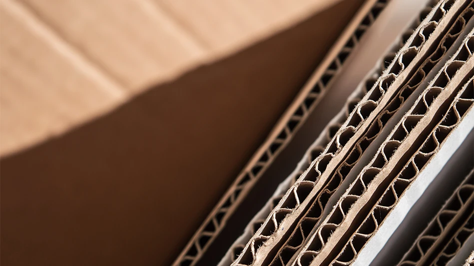 stack of corrugated cardboard