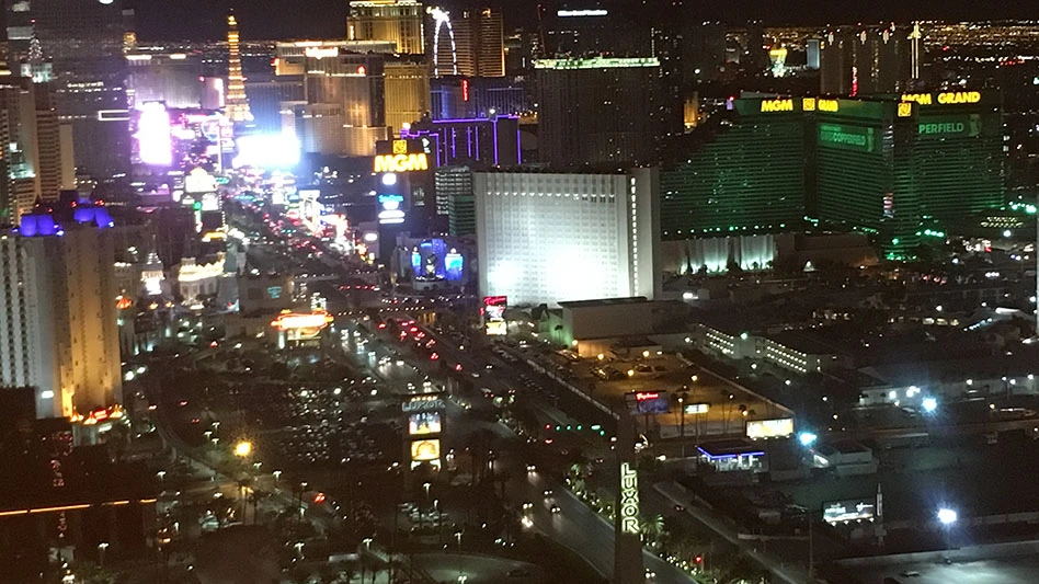 vegas strip night view