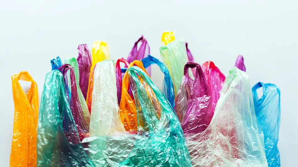 colorful plastic bags
