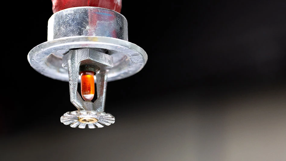 a fire sprinkler head