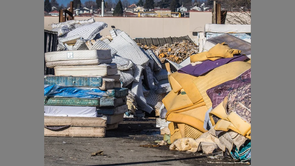 used discarded mattresses