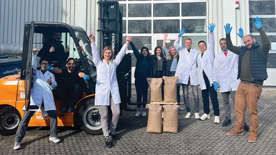 The Tozero team celebrates its first recycled lithium shipment.