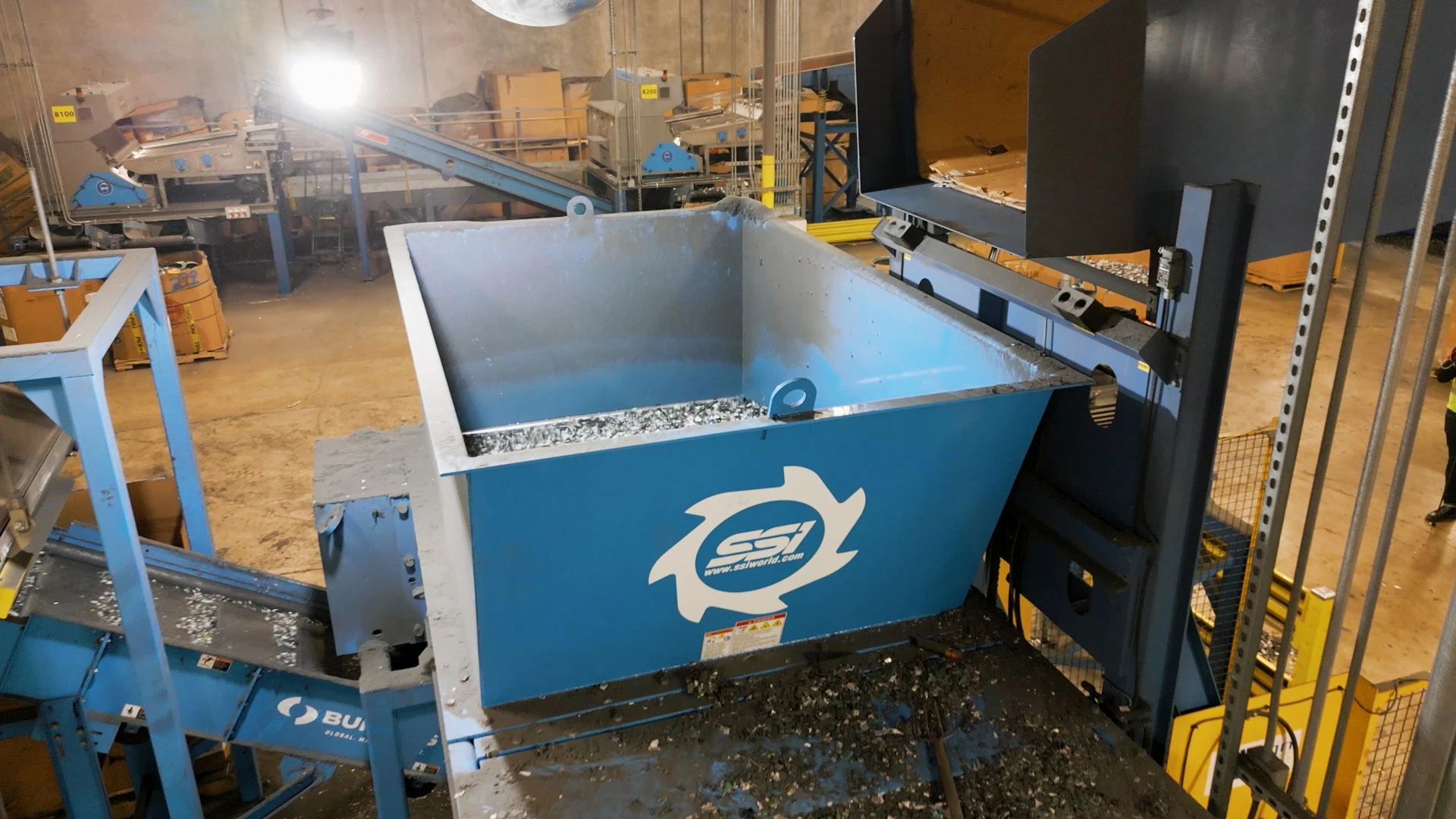 an ssi shredder at compucycle