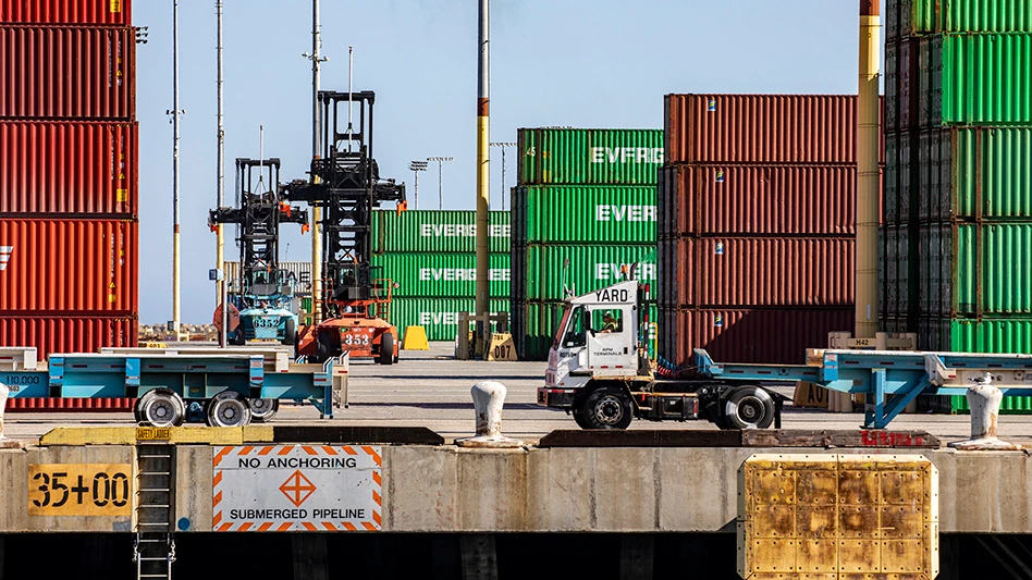 los angeles container port