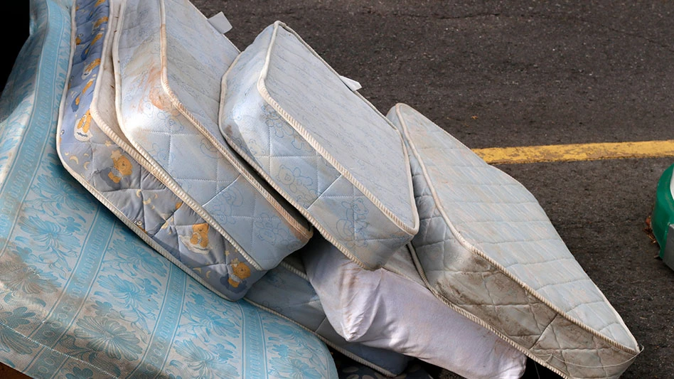 Mattresses left on the street