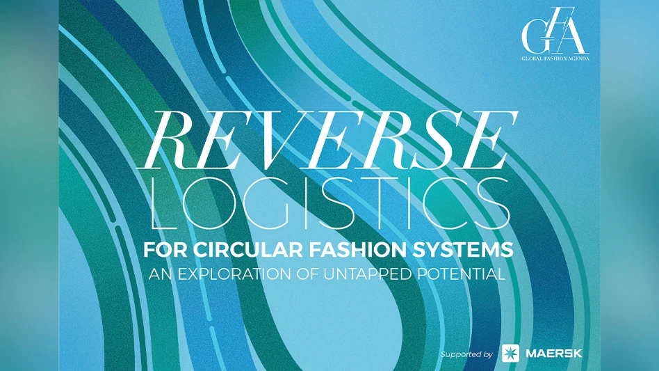 The cover of the reverse logistics report issued by the Global Fashion Agenda and its partner, Maersk.