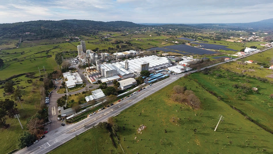 Aerial view of Selenis' production facility in Portugal.