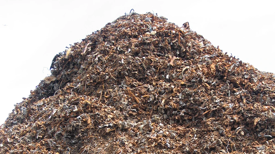 steel recycling shredded