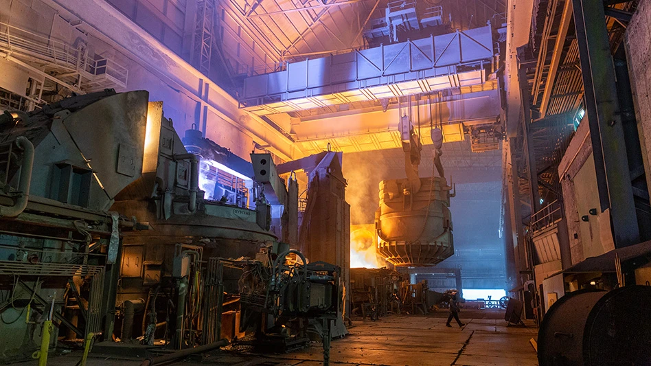 nucor steel mill furnace