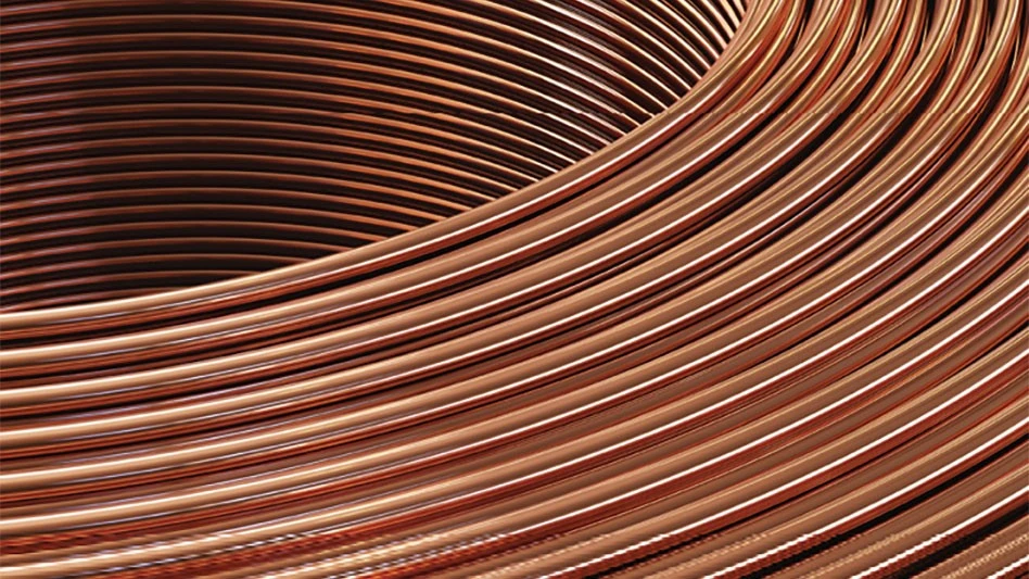 coil of copper tube